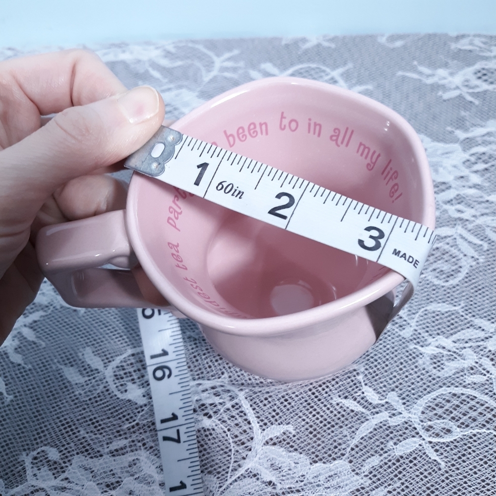 RARE NWOT Disney Alice In Wonderland Pink Teacup and Saucer Mug Cup - Picture 10 of 15
